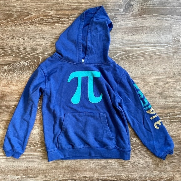 Peek Blue Hoodie with Green Pi Symbol - Picture 1 of 7